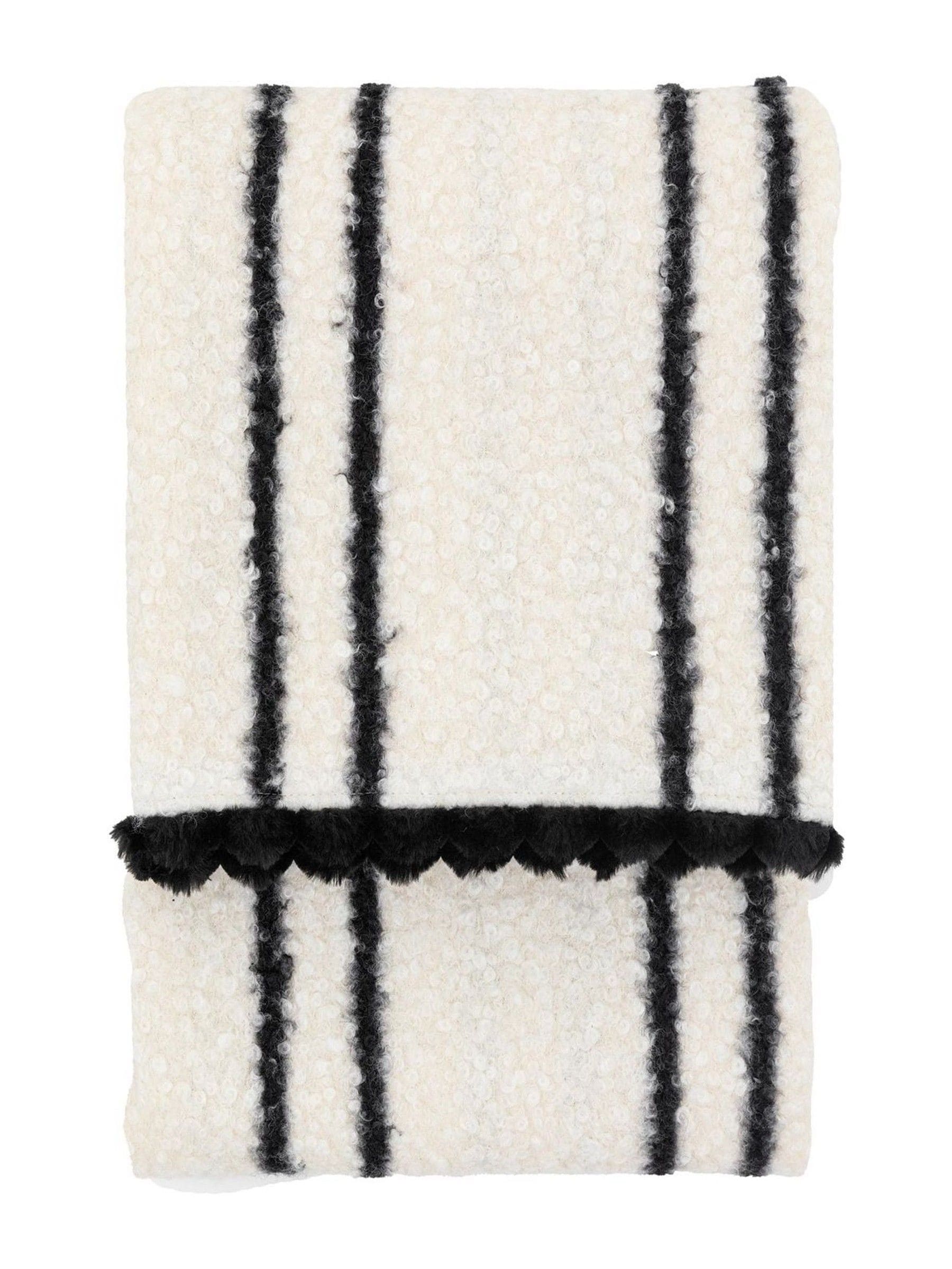Gallery Home cream scalloped throw, imported from the UK