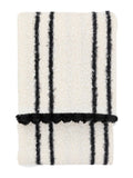 Gallery Home cream scalloped throw, imported from the UK