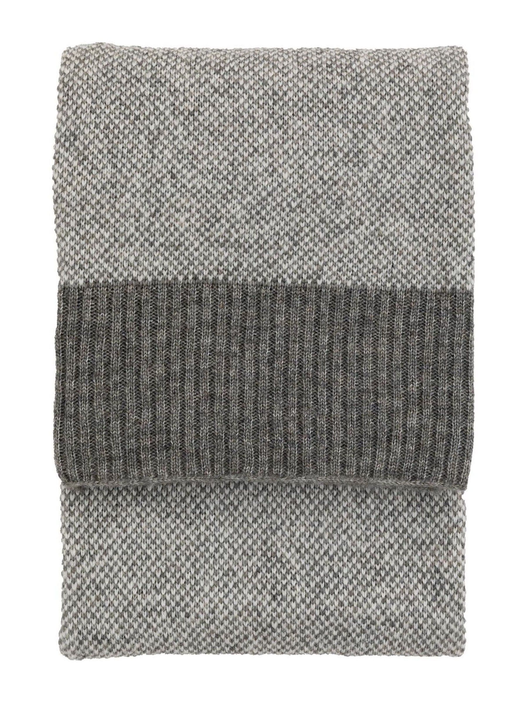 Gallery Home grey knitted throw (British brand)