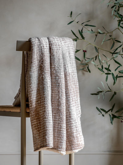 Next Gallery Home Grey Woven Natural Faux Fur Sherpa Throw- Buy online at McGrocer