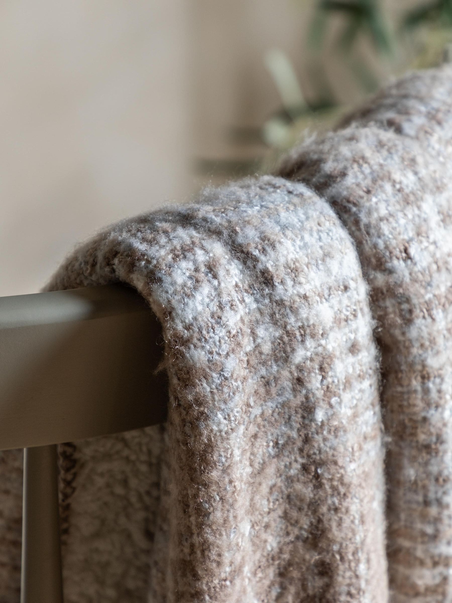 Gallery Home grey woven faux fur sherpa throw 200cm - British brand