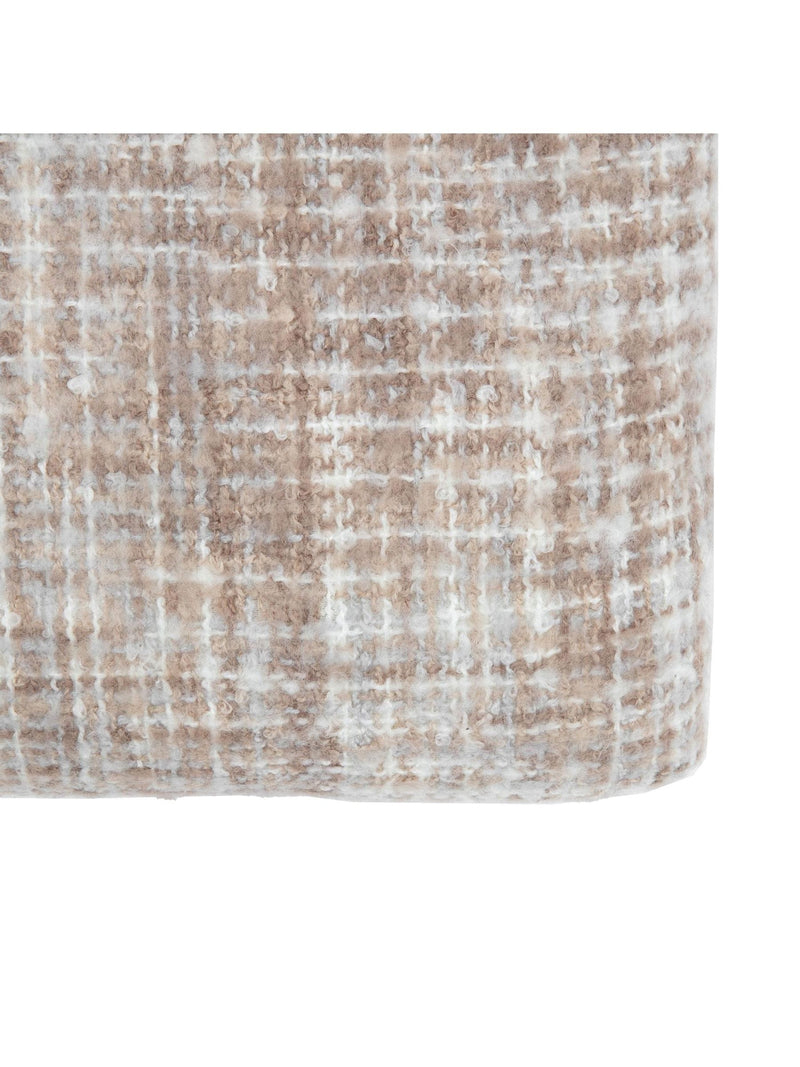Gallery Home grey woven faux fur sherpa throw 200cm - British brand
