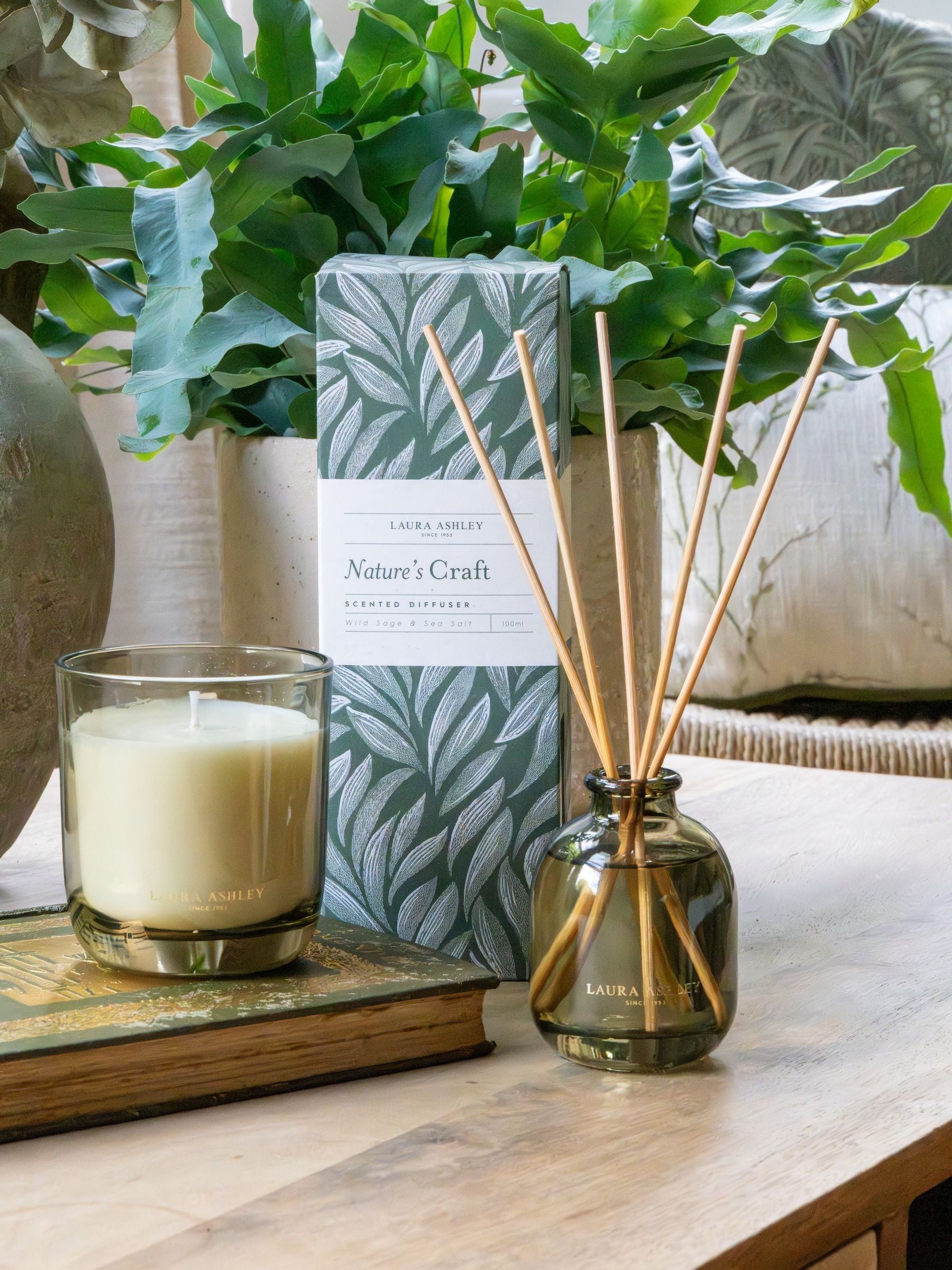 Laura Ashley Natures Craft scented reed diffuser 100ml, UK version