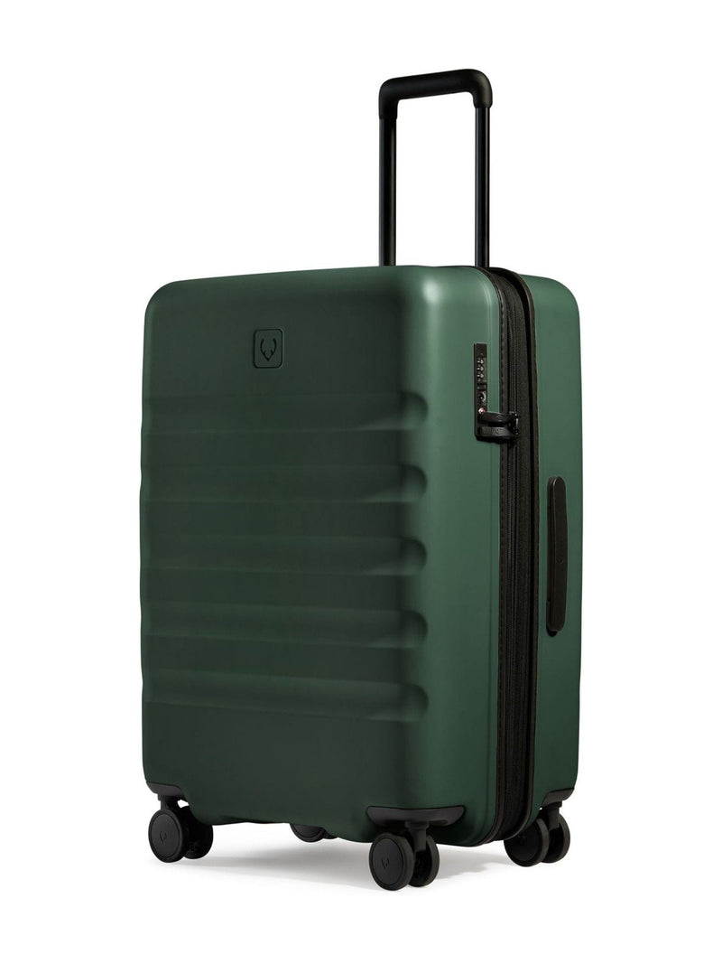 Antler Green medium Icon Stripe 66cm luggage (British brand)