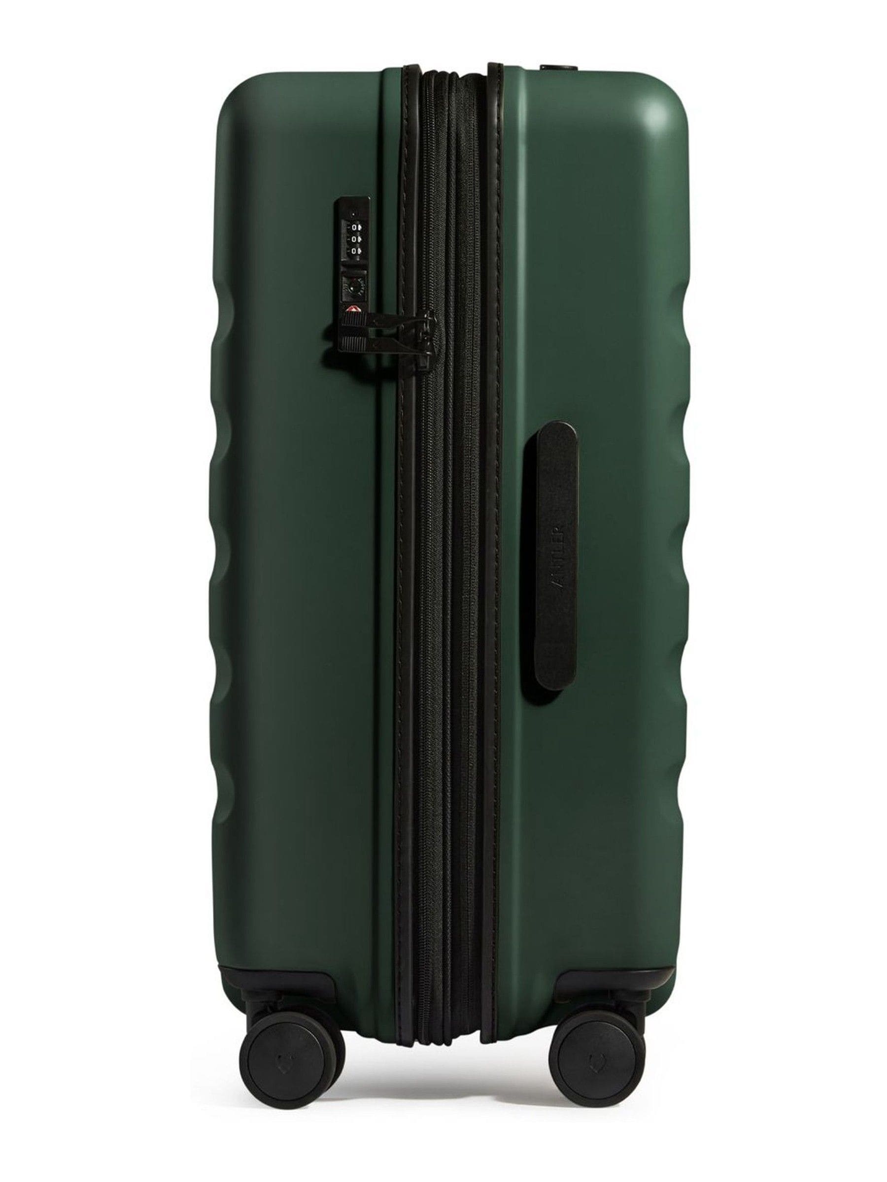 Antler Green medium Icon Stripe 66cm luggage (British brand)