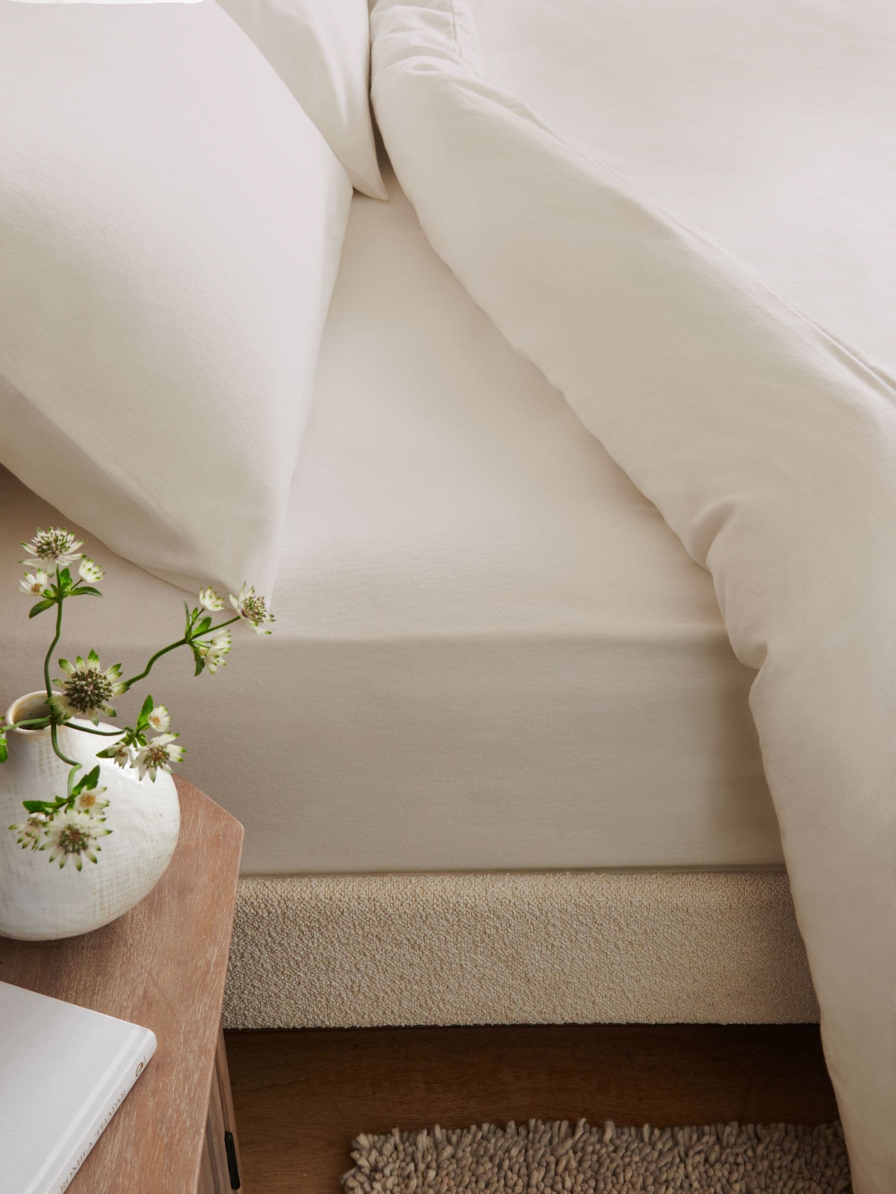 Dark Green Brushed Cotton Supersoft Deep Fitted Bed Sheet