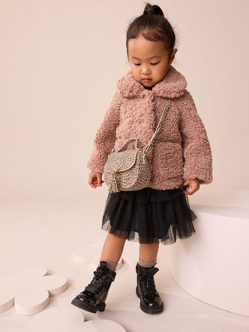 Western cross-body bag with animal print, imported from the UK