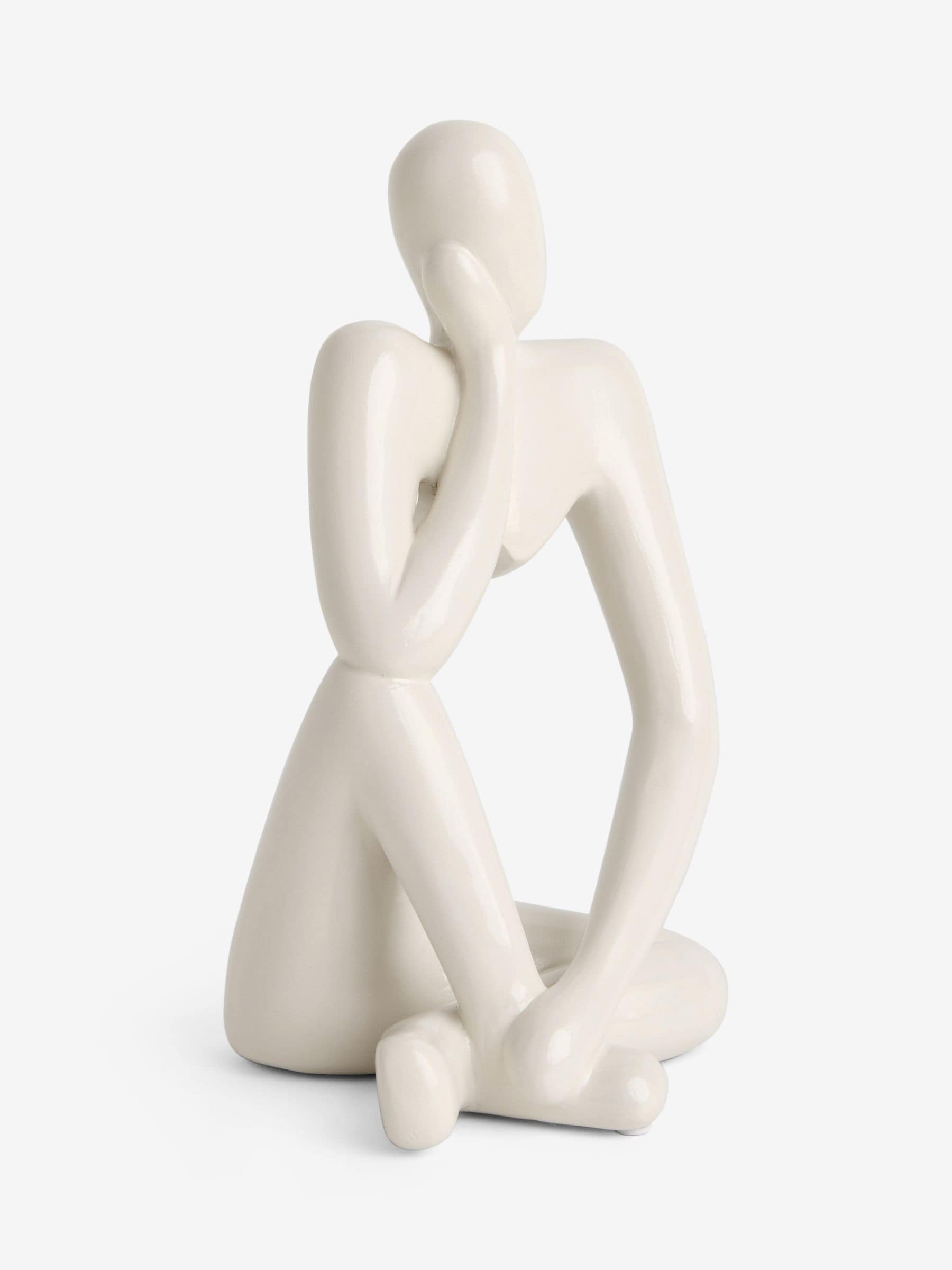 Lipsy white gloss thinking lady ornament 23cm (British brand)
