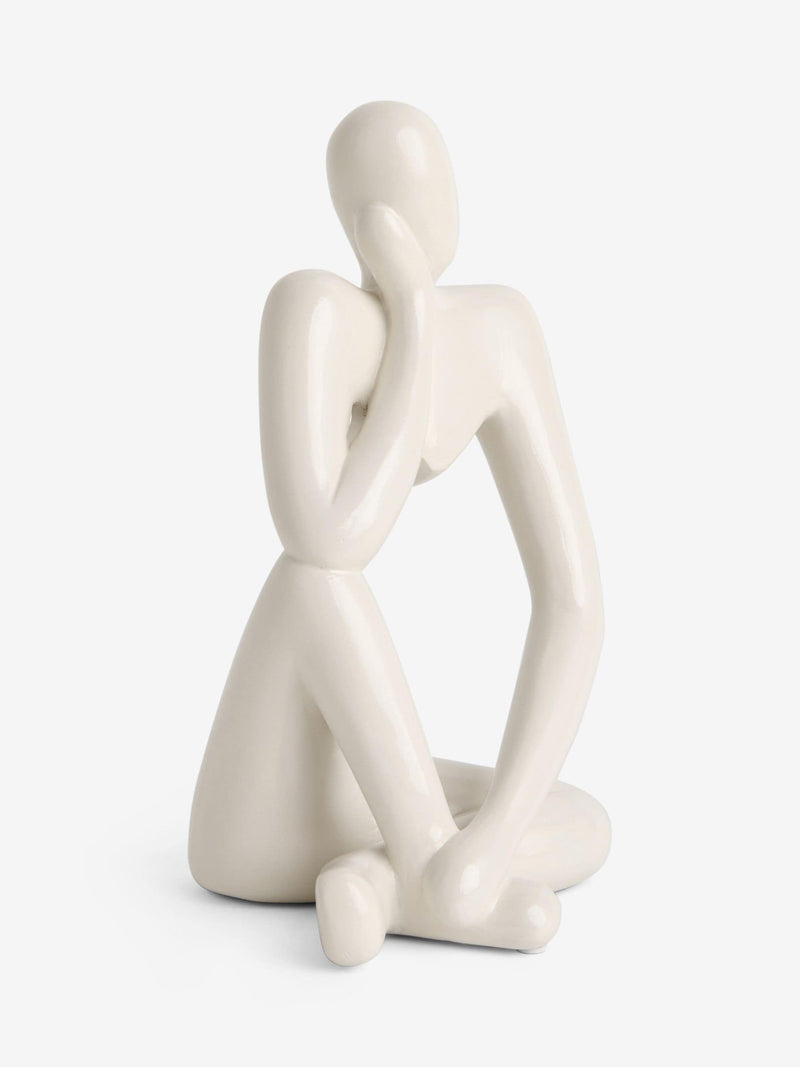 Lipsy white gloss thinking lady ornament 23cm (British brand)