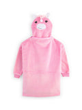 Personalised kids character cushion hooded blanket - British product
