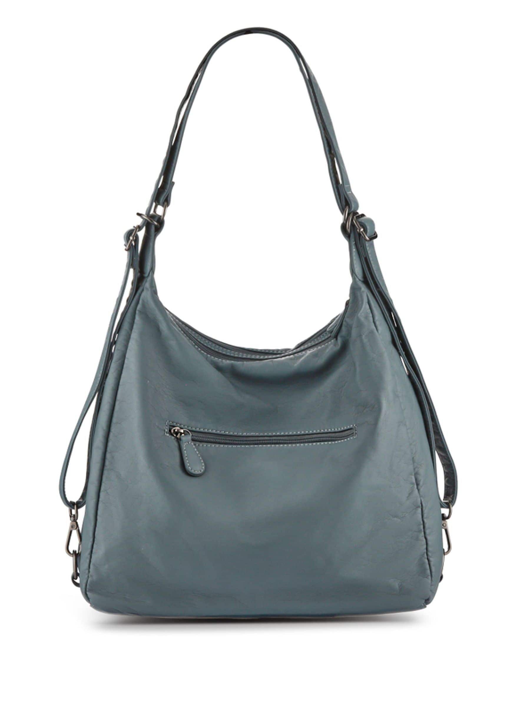 Pavers blue leather convertible shoulder bag backpack - British product