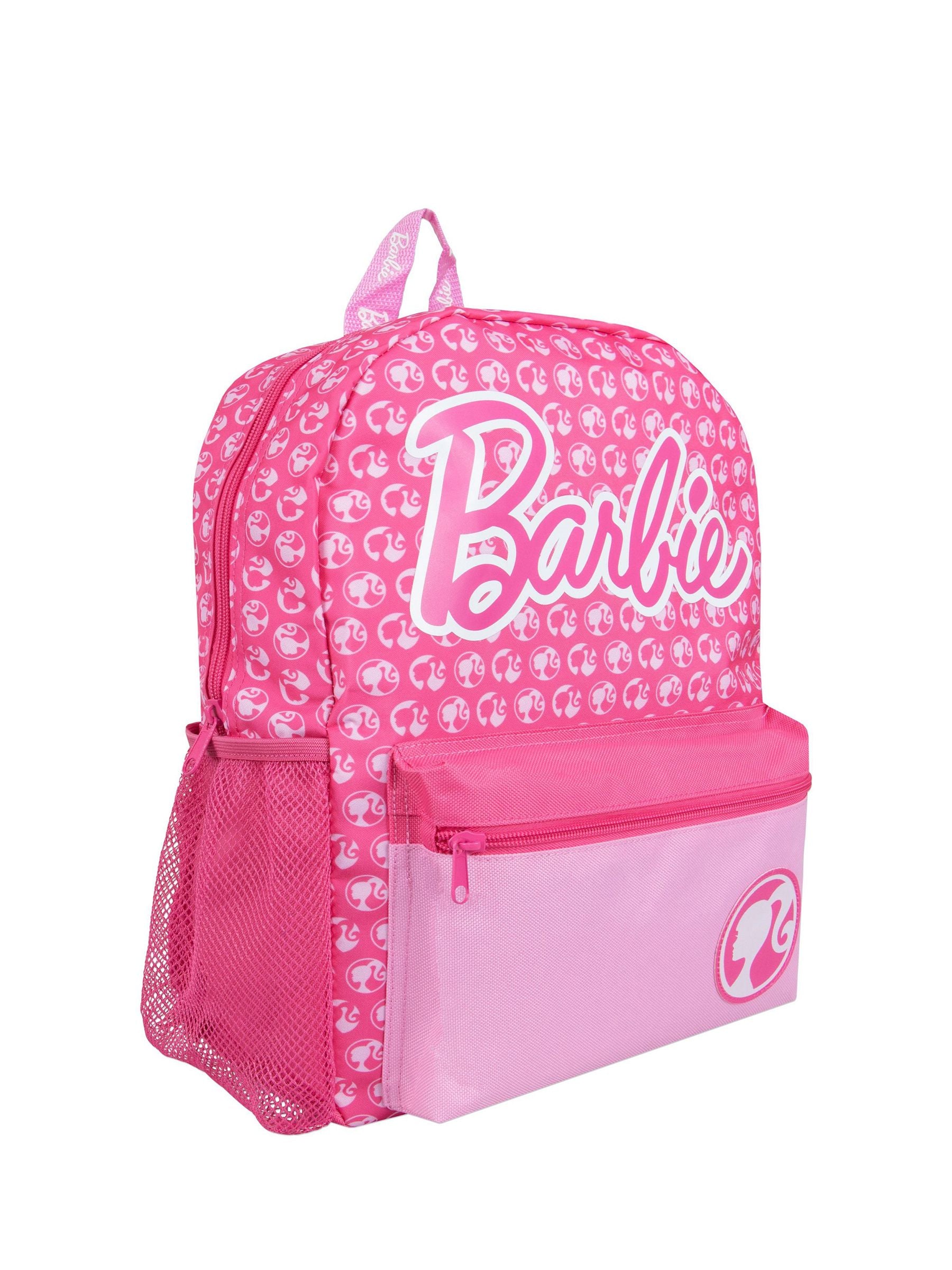 Barbie pink backpack with logo, imported from the UK