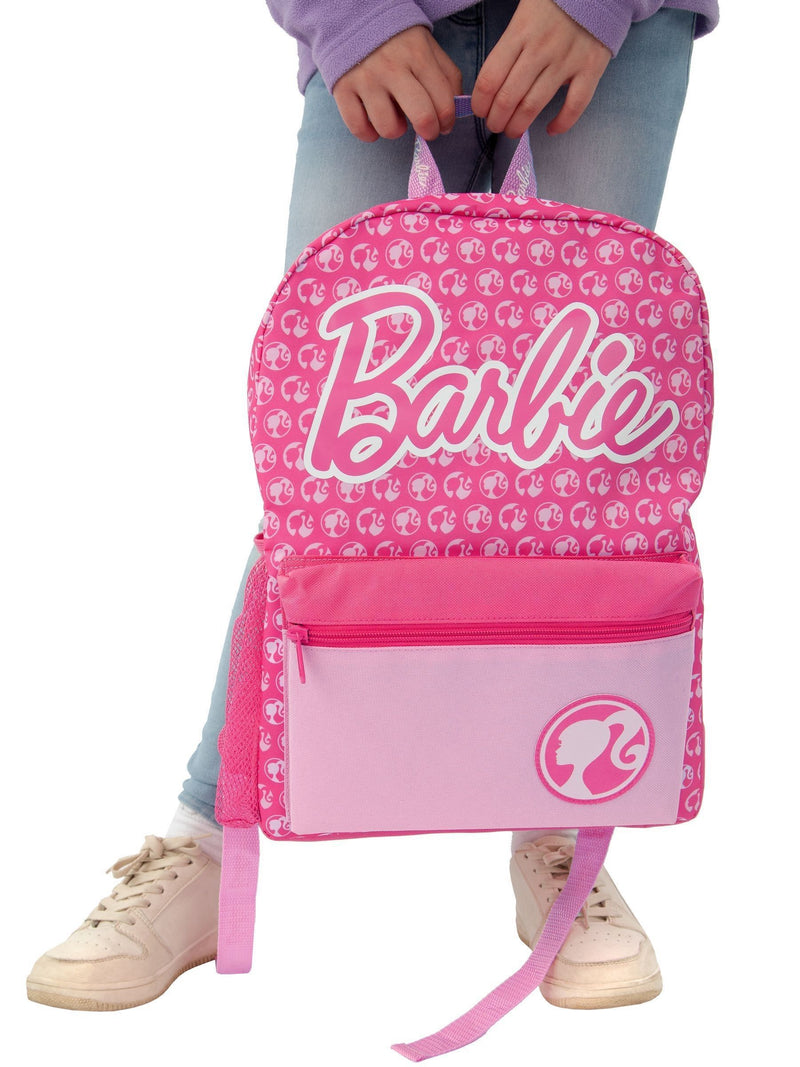 Barbie pink backpack with logo, imported from the UK