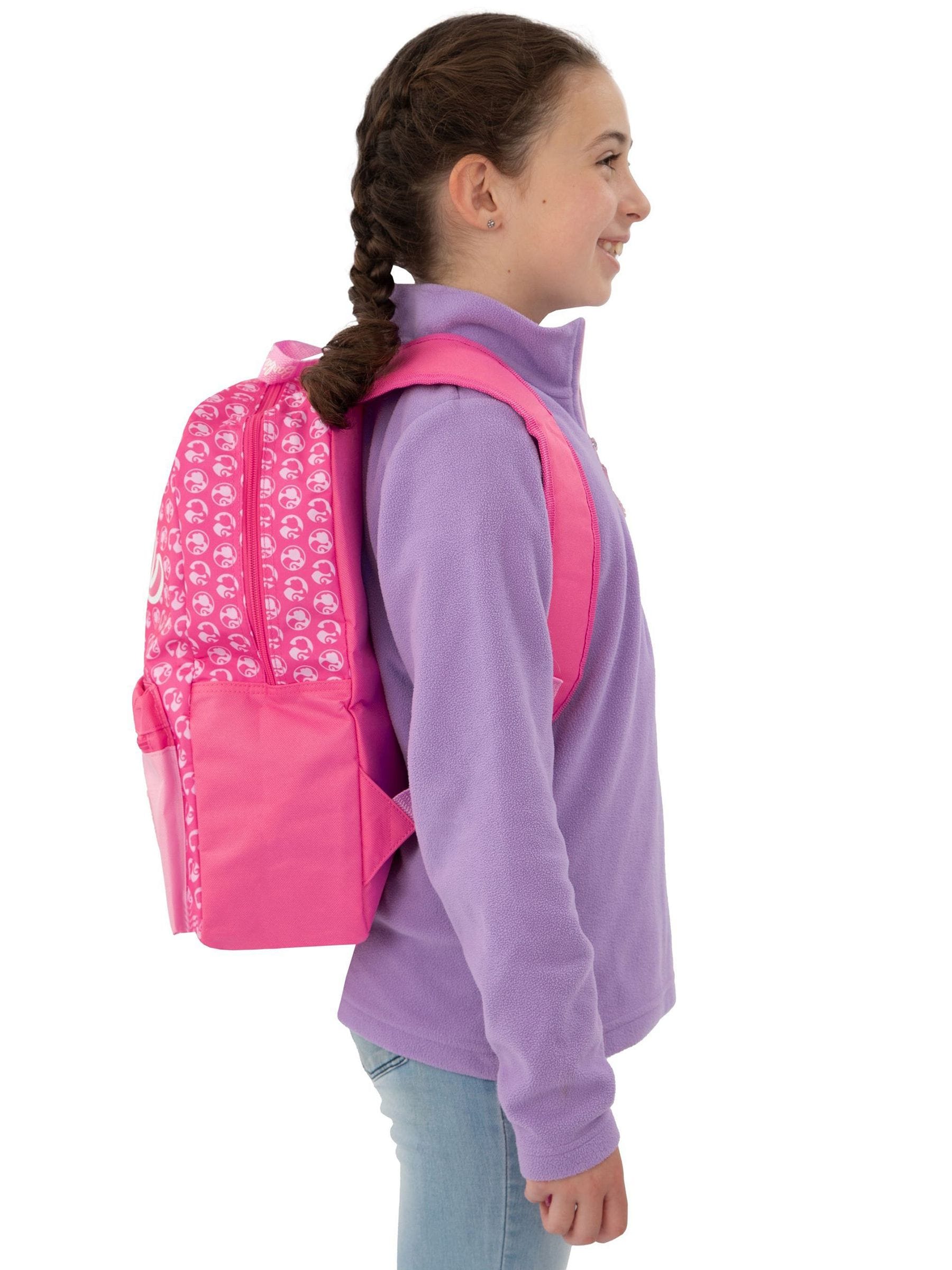 Barbie pink backpack with logo, imported from the UK