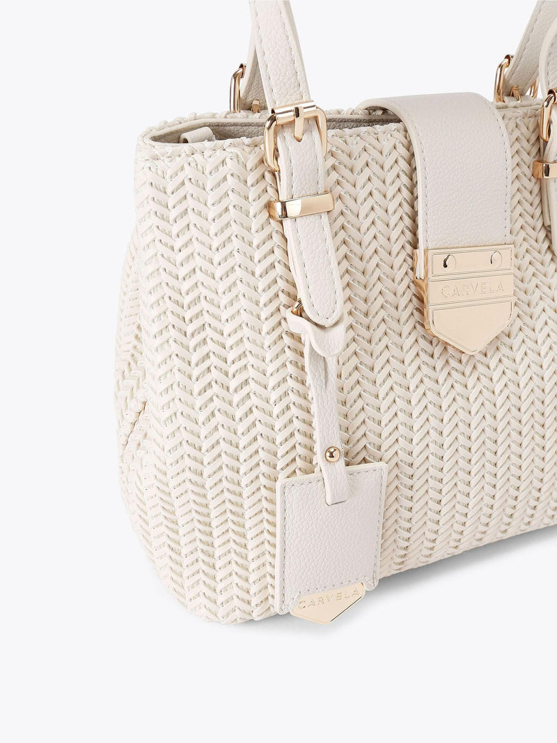 Carvela Maria tote bag natural raffia (British brand)