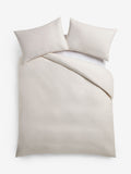 Ivory supersoft duvet cover and pillowcase set, UK version