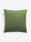 Green square cushion 50cm with black and white pattern, UK version