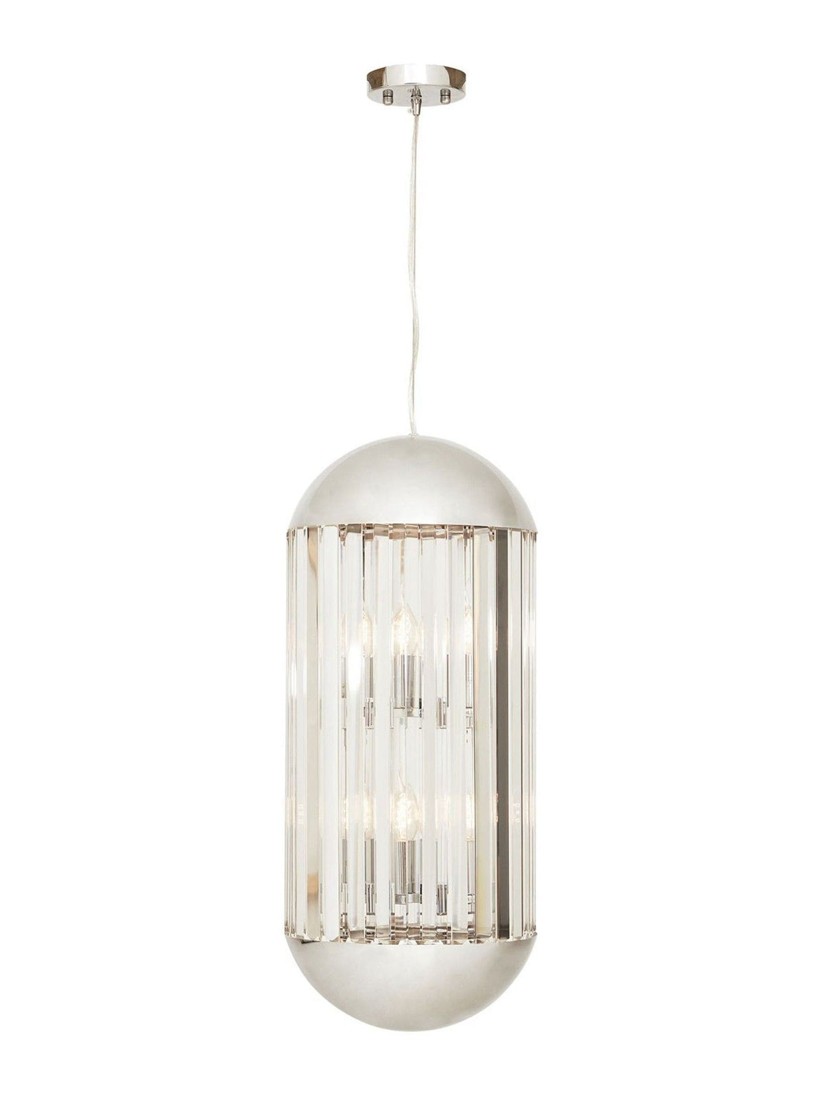 Fifty Five South Chrome Kensington Townhouse pendant ceiling light 6 bulbs, UK version