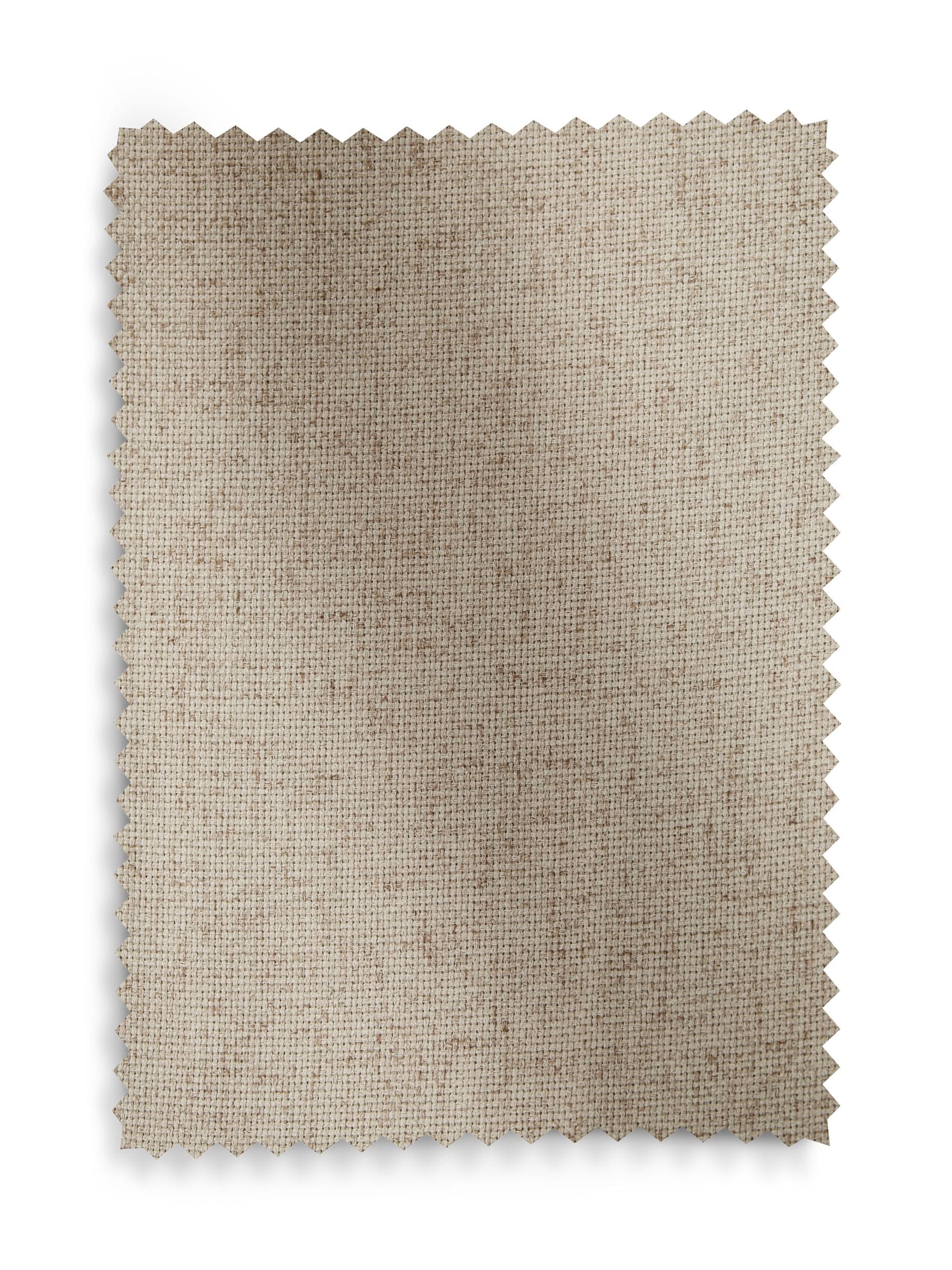 Thermal blackout eyelet curtains in natural linen blend, imported from the UK