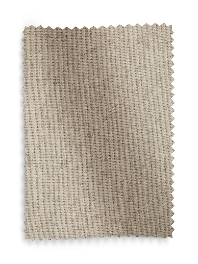 Thermal blackout eyelet curtains in natural linen blend, imported from the UK