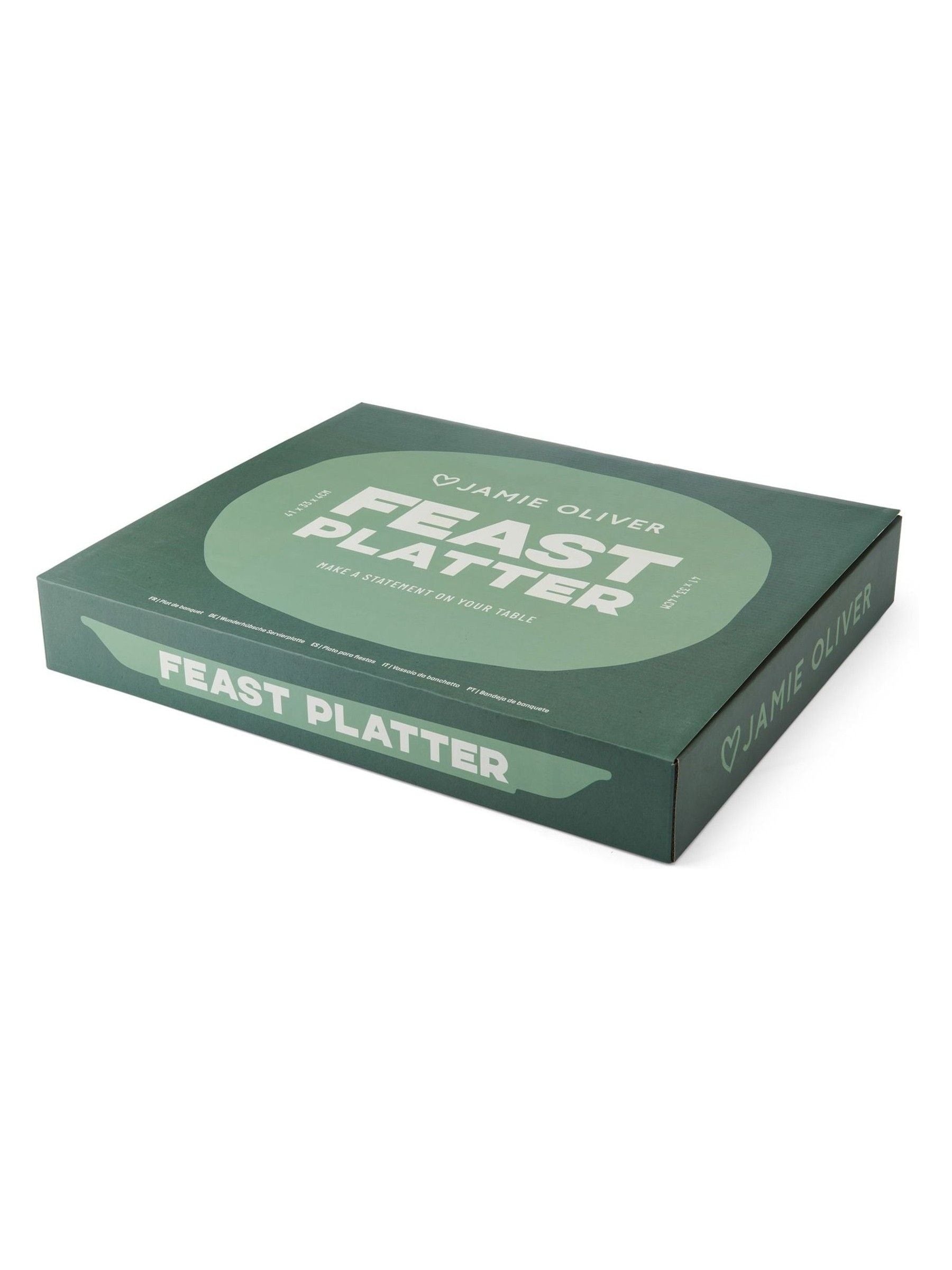 Jamie Oliver Green Big Love stoneware feast platter, UK version