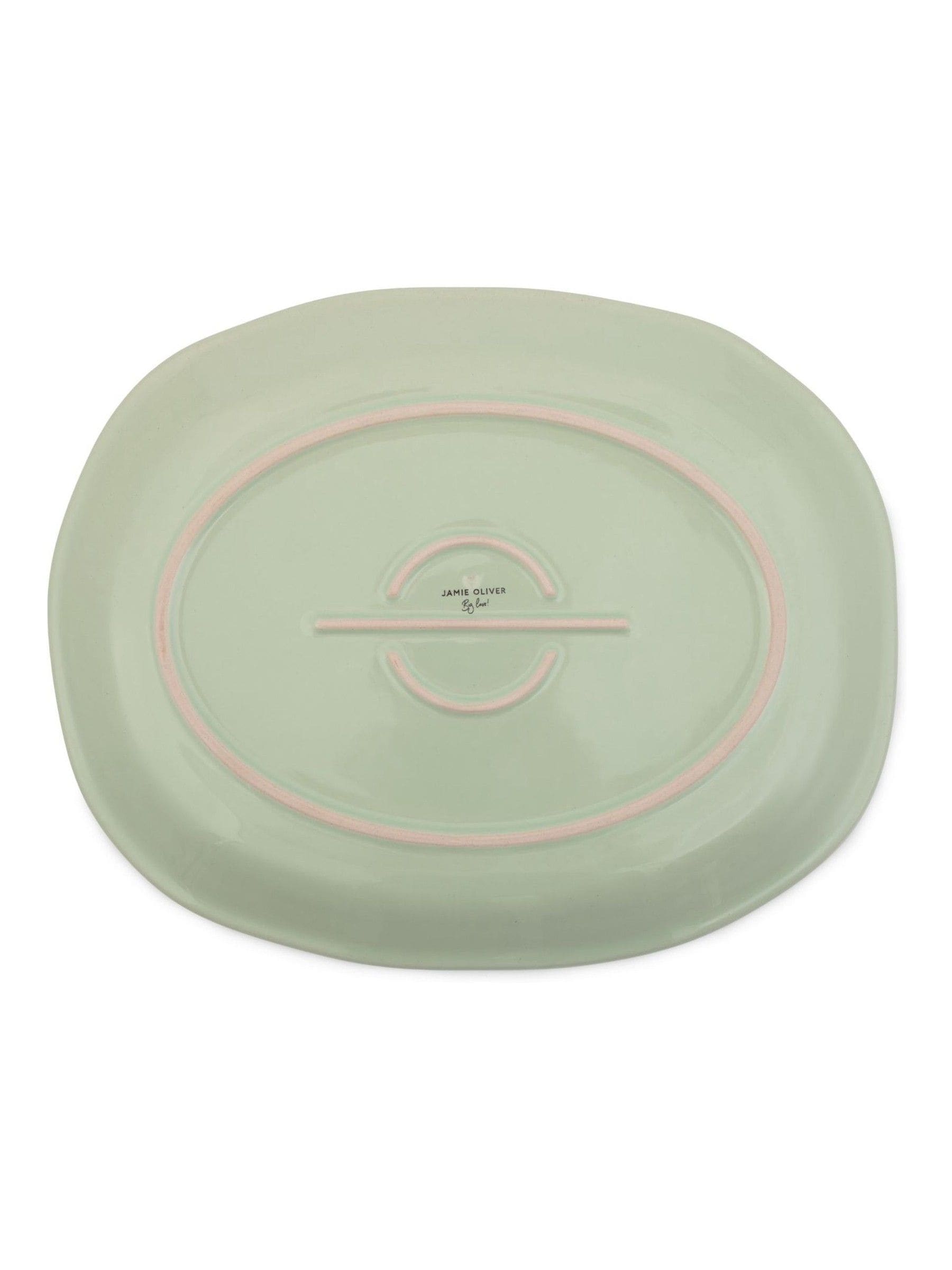 Jamie Oliver Green Big Love stoneware feast platter, UK version