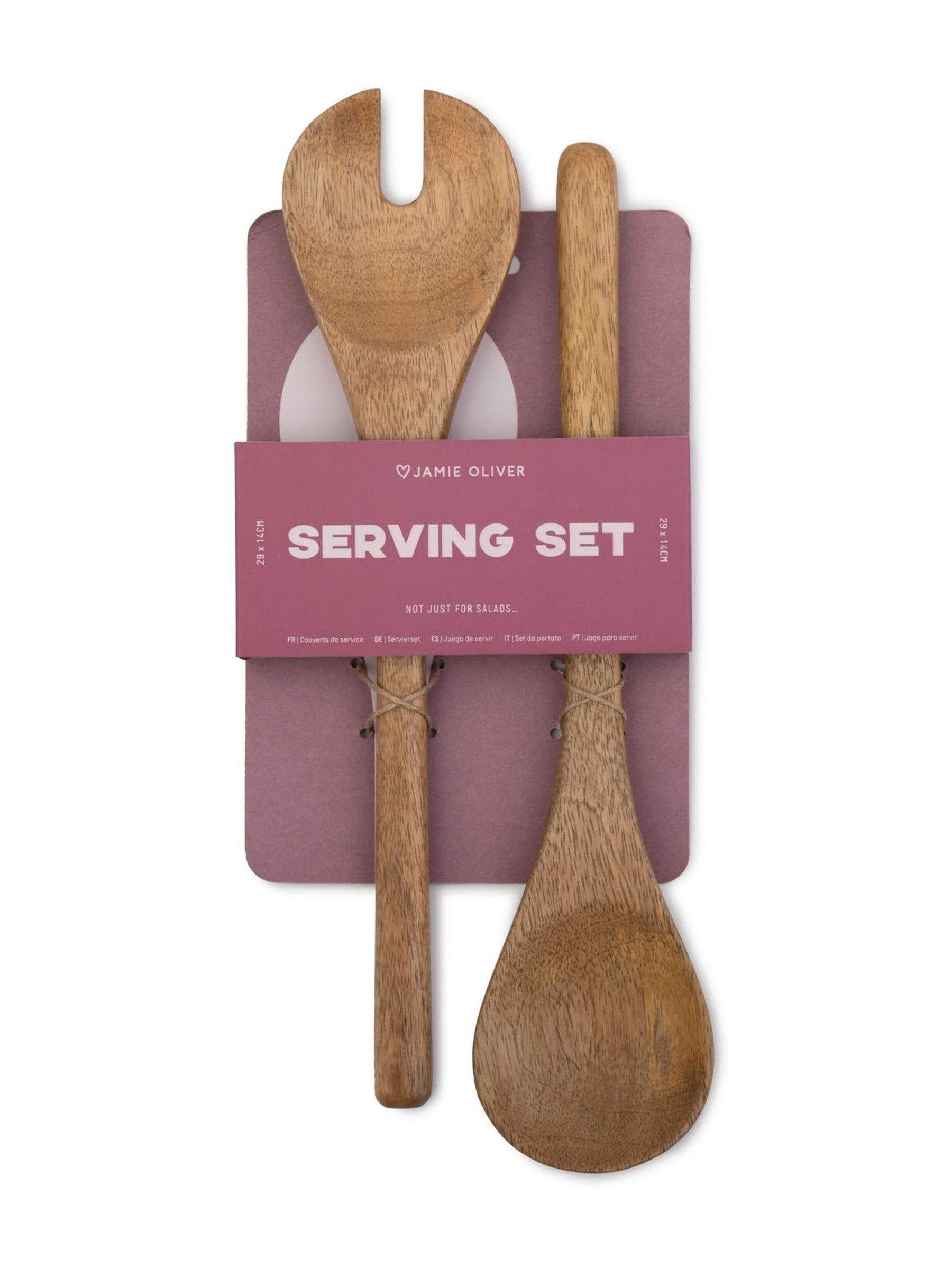 Jamie Oliver Big Love wooden spoons set of 2, UK version
