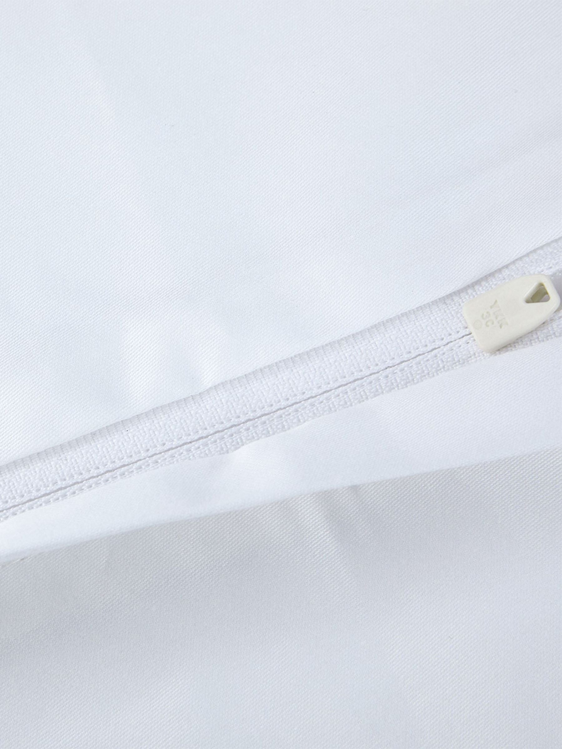 BOSS Multicolour Duvet Cover pure white cotton sateen - British product