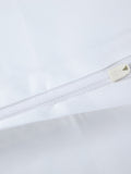 BOSS Multicolour Duvet Cover pure white cotton sateen - British product