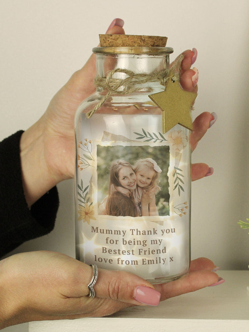 PMC personalised photo LED light up jar, imported from the UK