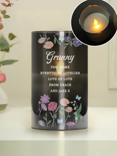 Nächste PMC Personalisierte Wildblumen LED-Kerze im Glasgefäß – Online bei McGrocer kaufen