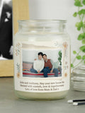Personalised Photo Upload Large Candle Jar by PMC