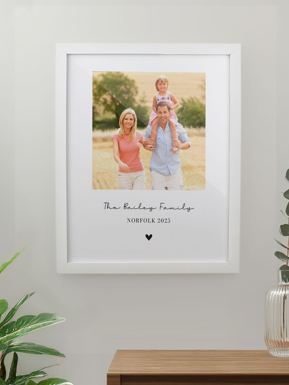 PMC personalised framed print 38.2cm x 30.6cm, UK version