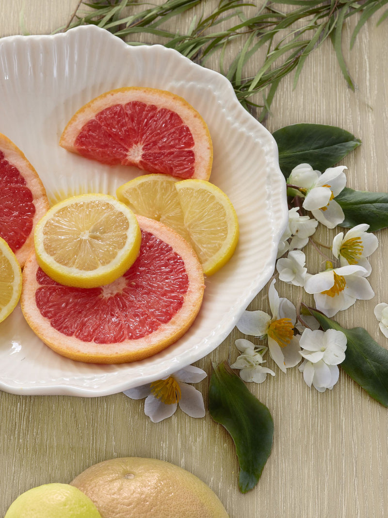Orange Blossom floral decorative candle 13.5cm, UK version