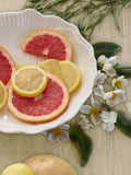 Orange Blossom floral decorative candle 13.5cm, UK version