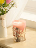 Orange Blossom floral decorative candle 13.5cm, UK version