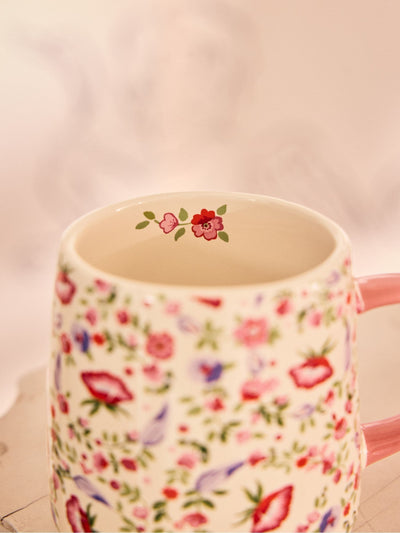 Next Cath Kidston Set of 4 Cream Spring Birds Floral Billie Mug- Buy online at McGrocer