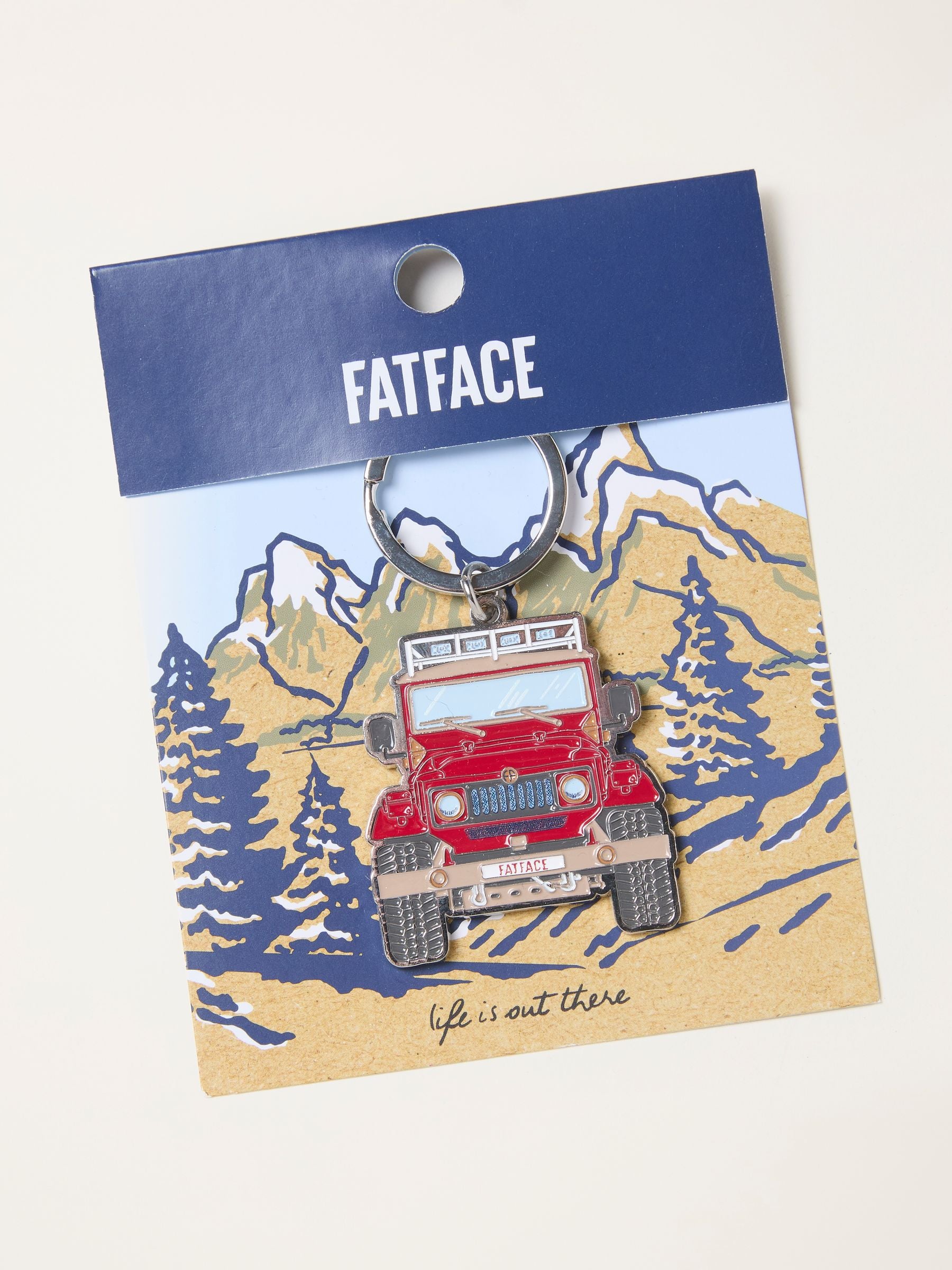 FatFace Red Off Roader keyring - British product