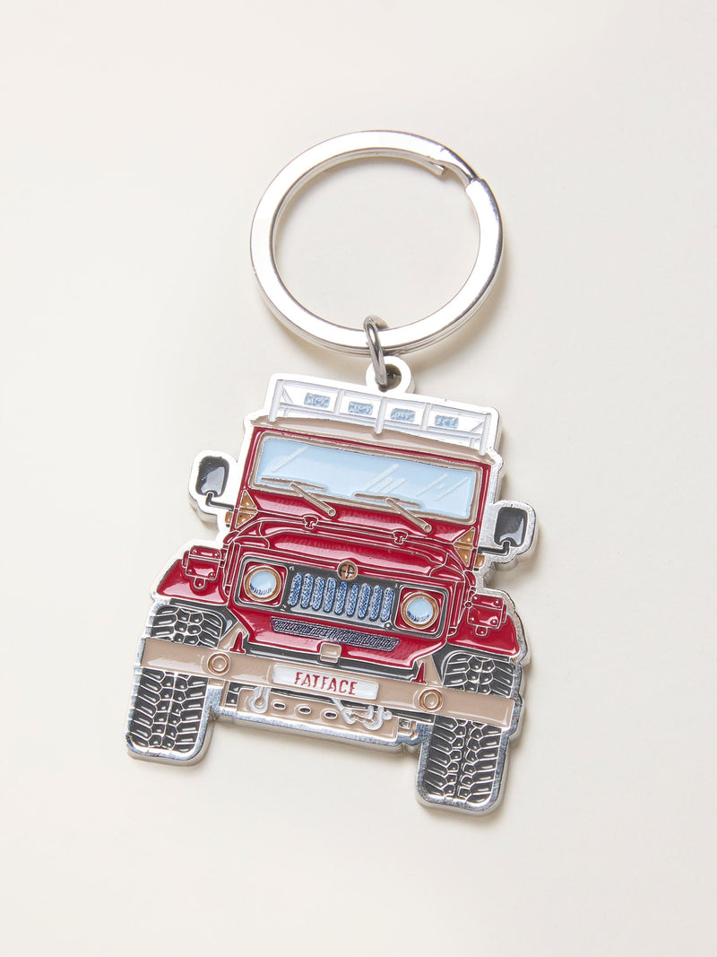 FatFace Red Off Roader keyring - British product