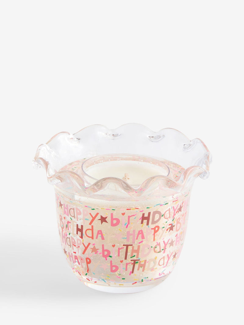 Vanilla & Cocoa Bean Happy Birthday light up candle, UK version