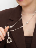 Bibi Bijoux vintage charm long pendant necklace 91cm - British product