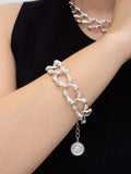 Bibi Bijoux Silver Bamboo Chain Bracelet 18.5cm - British product