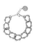 Bibi Bijoux Silver Bamboo Chain Bracelet 18.5cm - British product