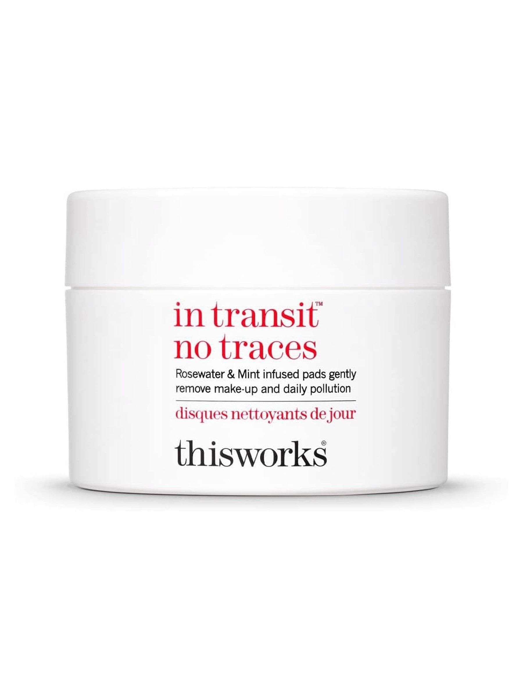 This Works In Transit No Traces Cleanser face wipes (British brand)
