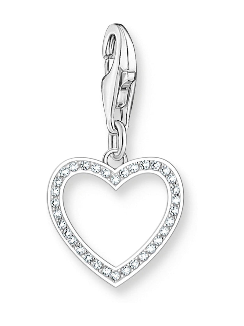 Thomas Sabo open heart charm with zirconia - British product