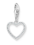 Thomas Sabo open heart charm with zirconia - British product