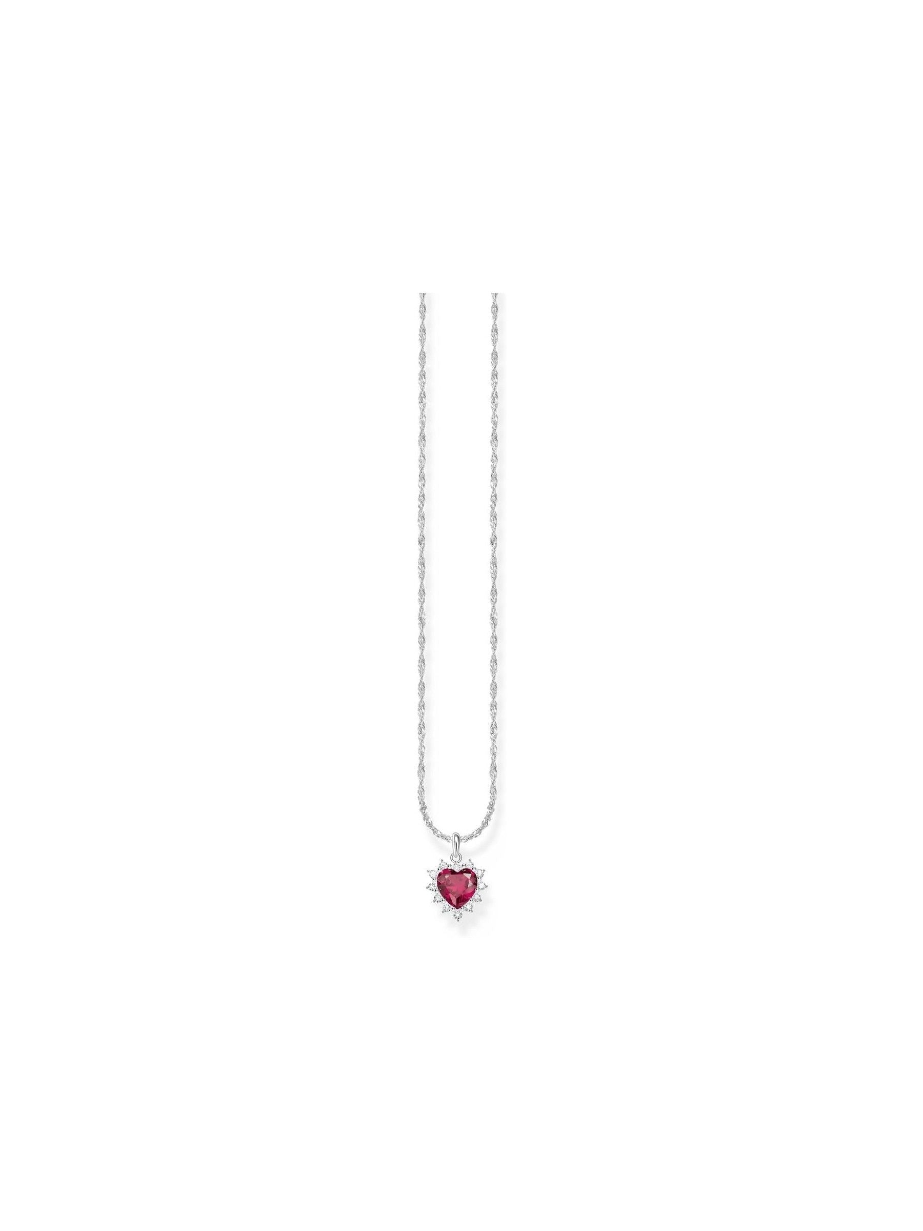 Thomas Sabo Red Romance heart pendant chain with adjustable length (British brand)