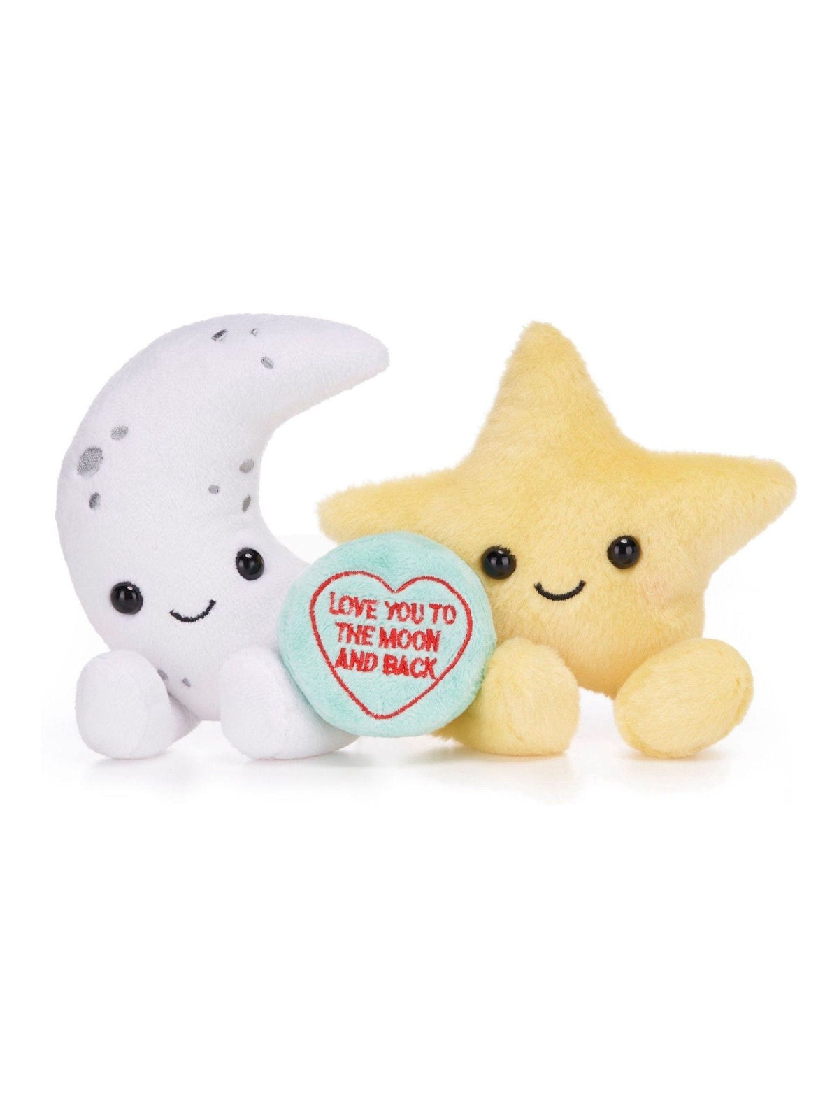Swizzels Love Hearts moon and star plush toy - British product