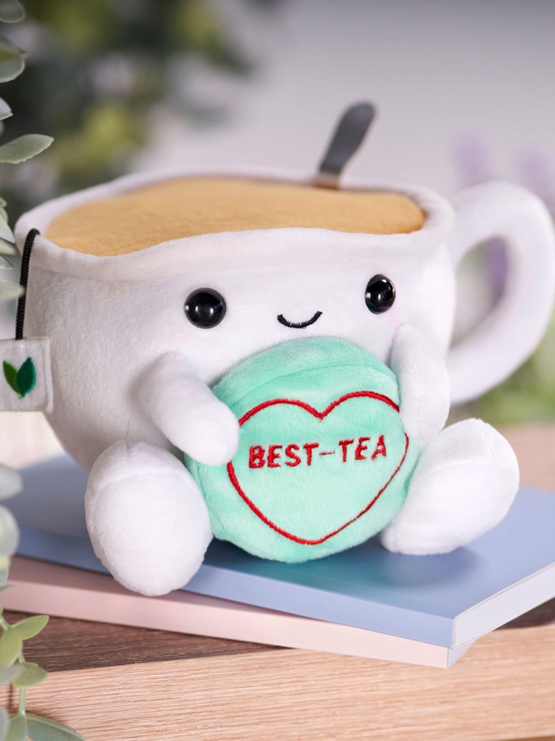 Swizzels Love Hearts Best Tea soft toy 11cm, UK version