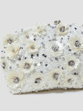 Monsoon floral embellished clutch bag 10cm, imported from the UK